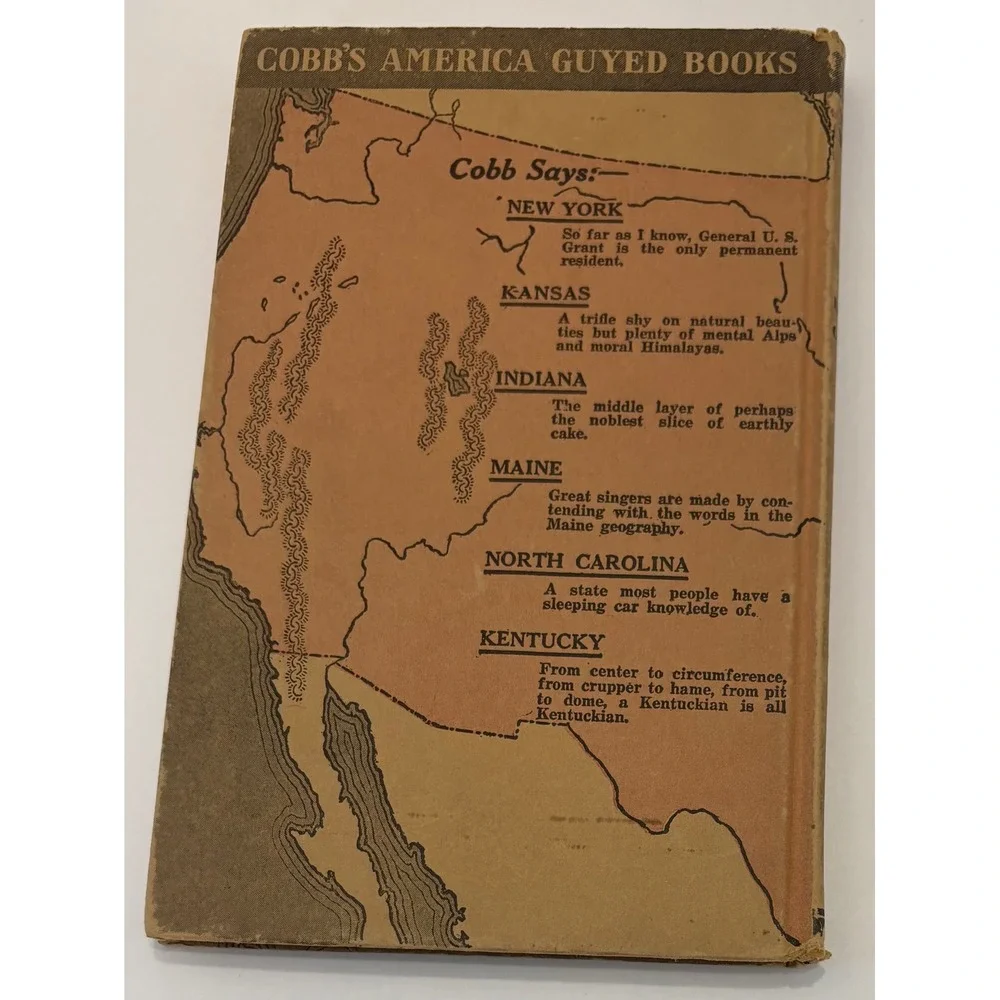 New York by Irvin S. Cobb America Guyed Books George H. Doran 1924 Hardcover